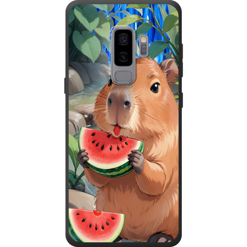 Чехол Uprint Samsung G965 Galaxy S9 Plus Капібара з кавуном