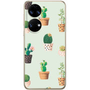 Чохол BoxFace Huawei P50 L-green Cacti