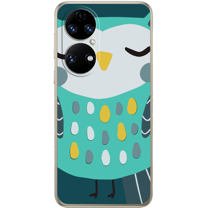 Чохол BoxFace Huawei P50 Green Owl