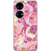 Чохол BoxFace Huawei P50 Pink Peonies