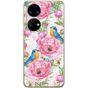 Чохол BoxFace Huawei P50 Birds and Flowers