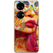Чохол BoxFace Huawei P50 Yellow Girl Pop Art