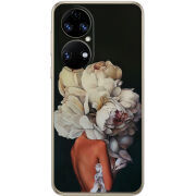 Чохол BoxFace Huawei P50 Exquisite White Flowers