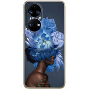 Чохол BoxFace Huawei P50 Exquisite Blue Flowers