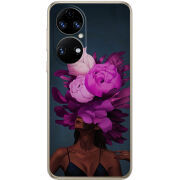 Чохол BoxFace Huawei P50 Exquisite Purple Flowers