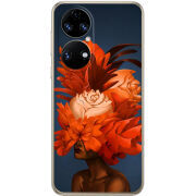 Чохол BoxFace Huawei P50 Exquisite Orange Flowers