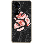 Чохол BoxFace Huawei P50 Snake Rose