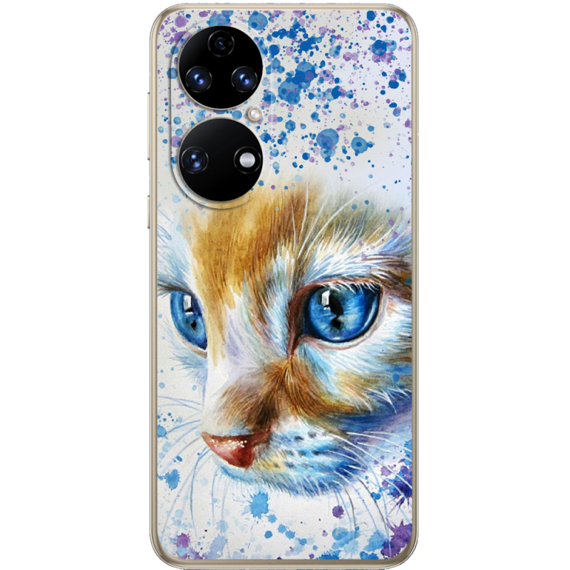 Чохол BoxFace Huawei P50 Голубоглазый Кот