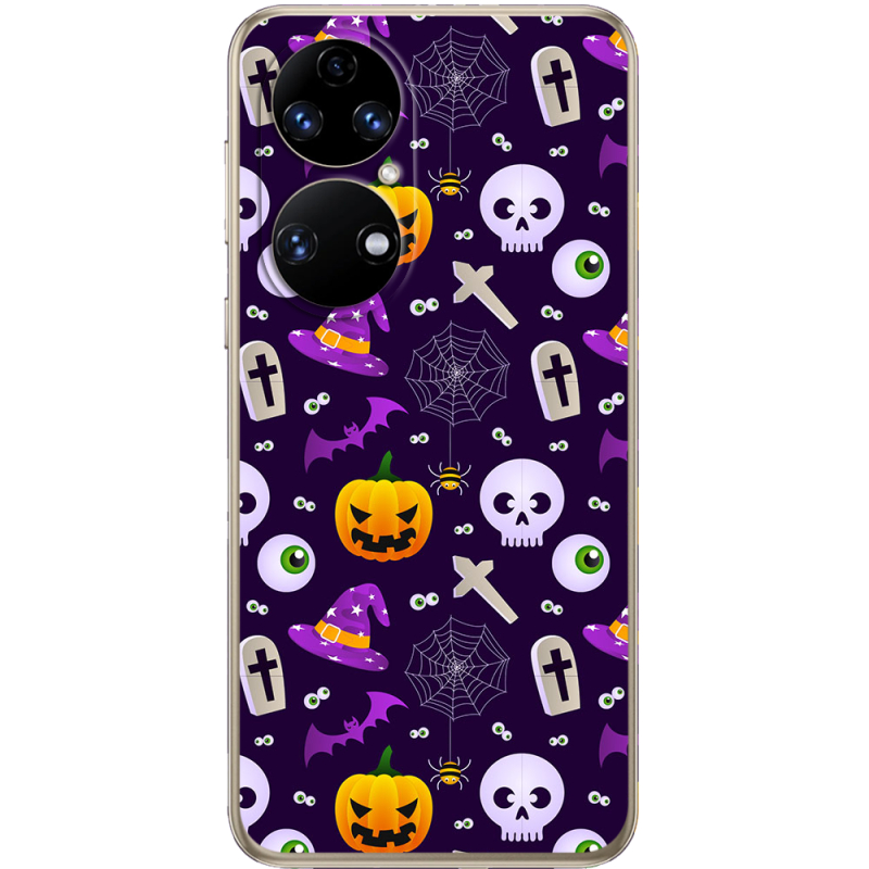 Чохол BoxFace Huawei P50 Halloween Purple Mood
