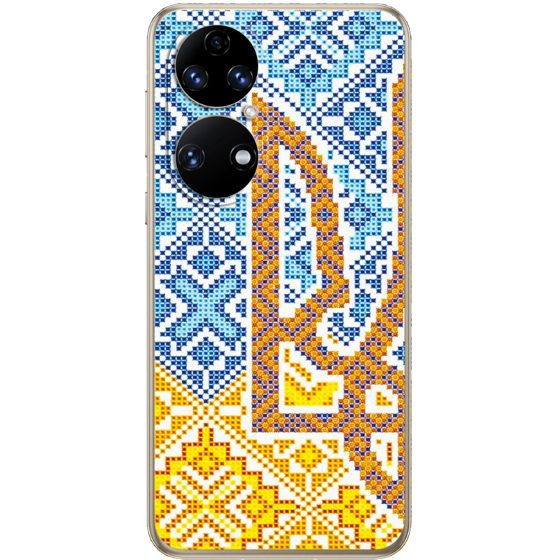 Чохол BoxFace Huawei P50 Тризуб Вишивка