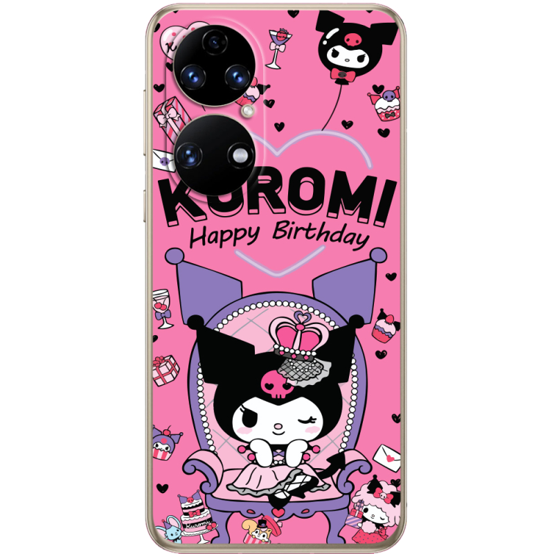 Чохол BoxFace Huawei P50 День народження Kuromi