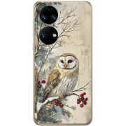 Чохол BoxFace Huawei P50 Christmas Owl