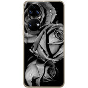 Чохол BoxFace Huawei P50 Black and White Roses