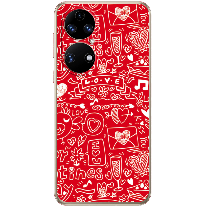 Чохол BoxFace Huawei P50 Happy Valentines