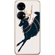 Чохол BoxFace Huawei P50 Black Deer