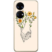 Чохол BoxFace Huawei P50 Flower Hands