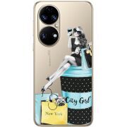 Прозорий чохол BoxFace Huawei P50 City Girl