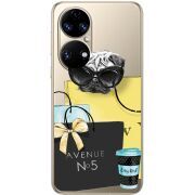 Прозорий чохол BoxFace Huawei P50 Fashion Pug