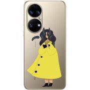 Прозорий чохол BoxFace Huawei P50 Just a Girl