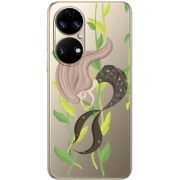 Прозорий чохол BoxFace Huawei P50 Cute Mermaid