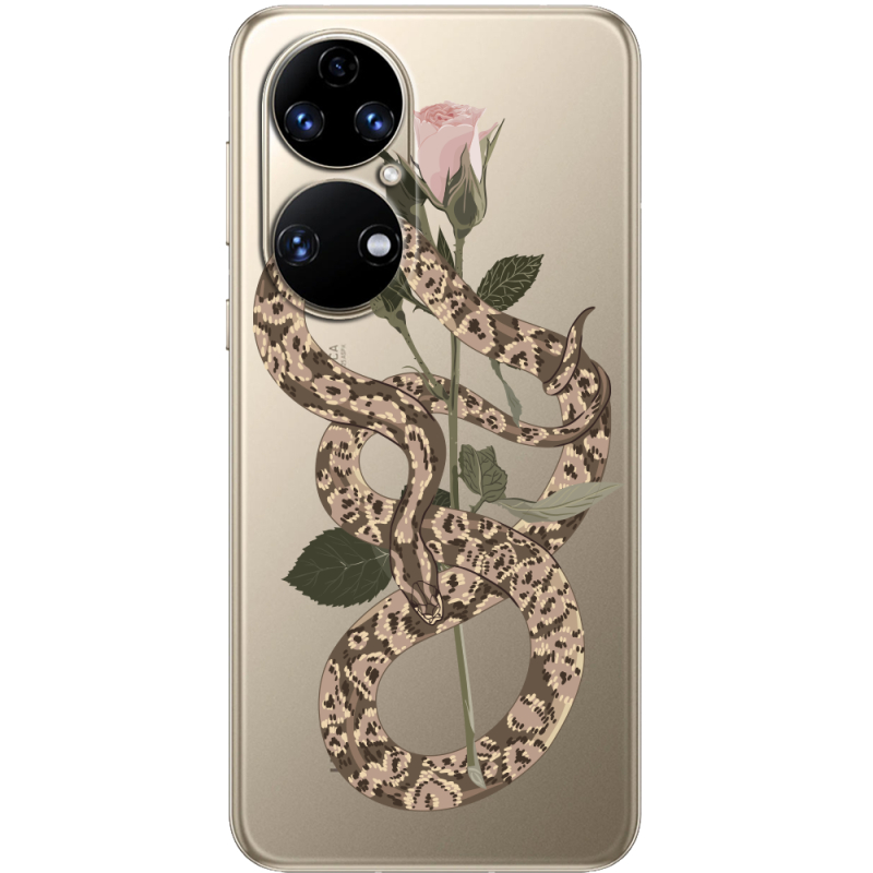 Прозорий чохол BoxFace Huawei P50 Glamor Snake