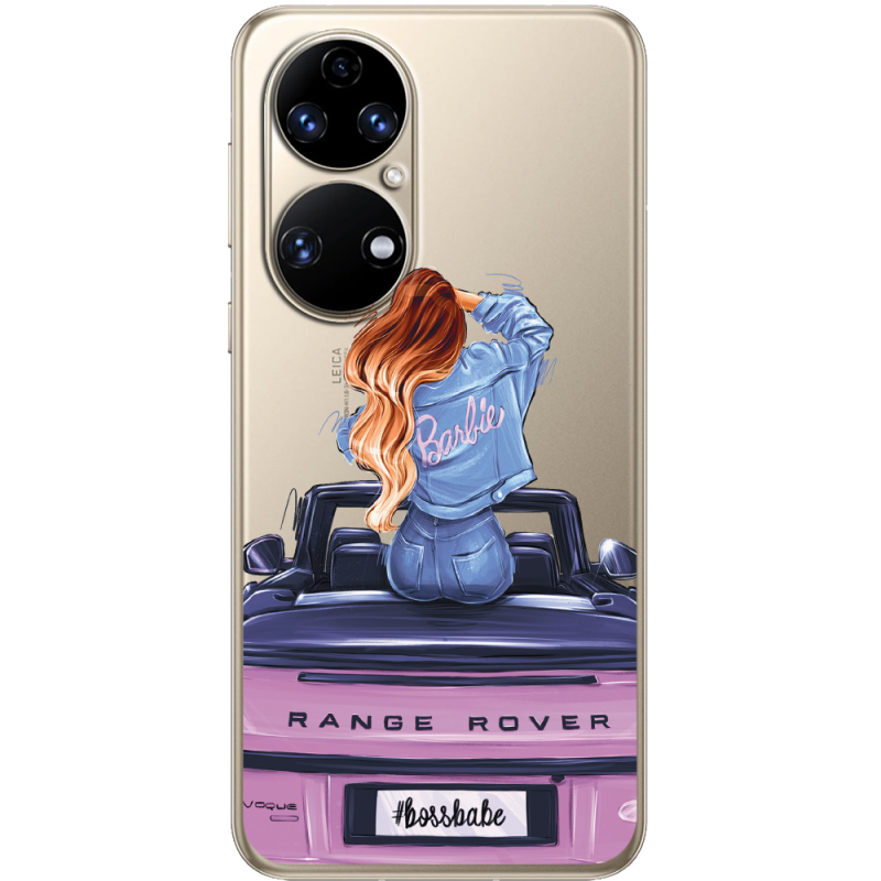 Прозорий чохол BoxFace Huawei P50 Boss Babe