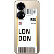 Прозорий чохол BoxFace Huawei P50 Ticket London