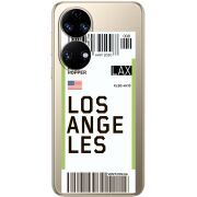 Прозорий чохол BoxFace Huawei P50 Ticket Los Angeles