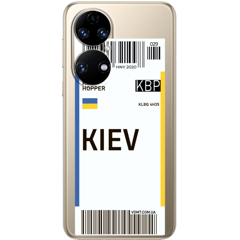 Прозорий чохол BoxFace Huawei P50 Ticket Kiev