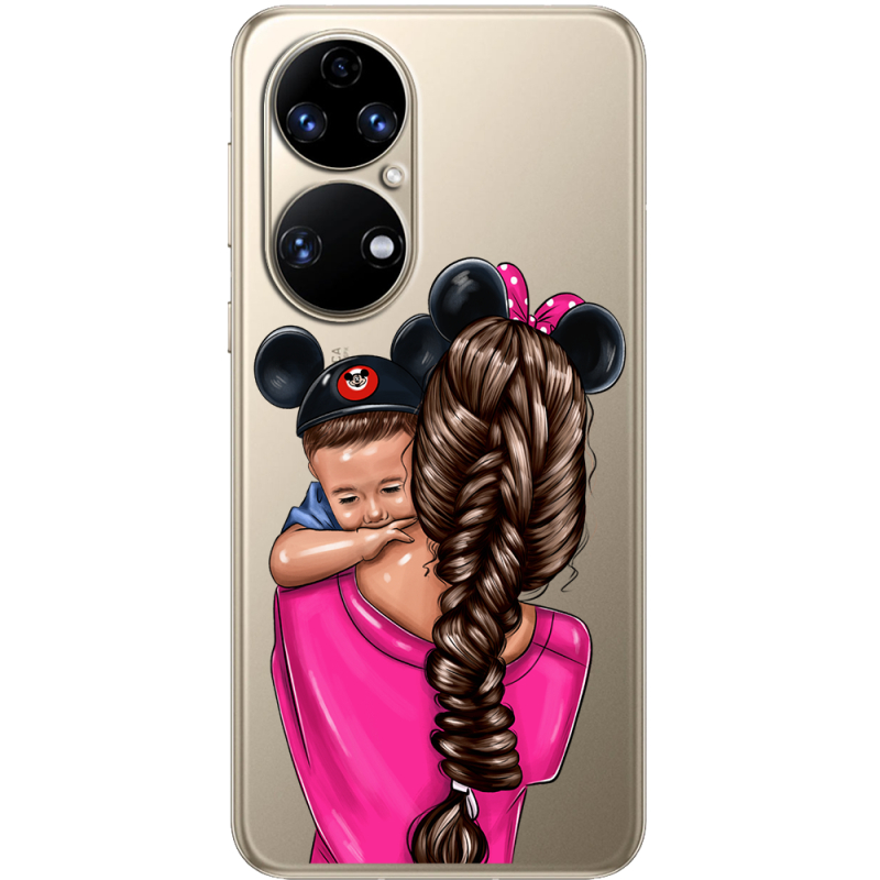 Прозорий чохол BoxFace Huawei P50 Mouse Mommy