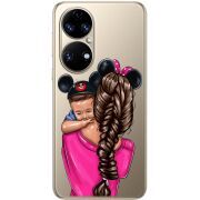 Прозорий чохол BoxFace Huawei P50 Mouse Mommy