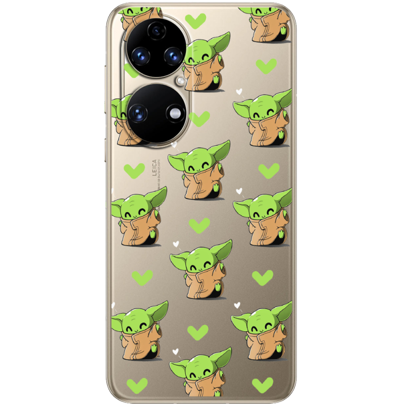 Прозорий чохол BoxFace Huawei P50 Pattern Baby Yoda
