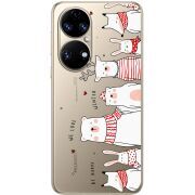 Прозорий чохол BoxFace Huawei P50 The Friendly Beasts