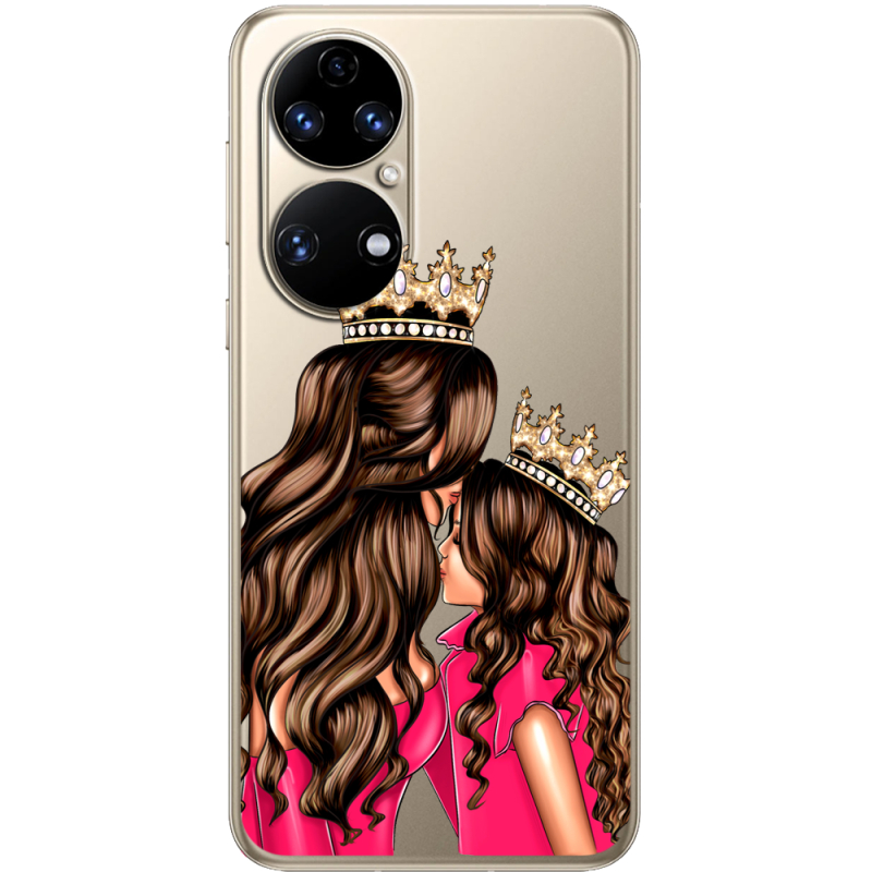 Прозорий чохол BoxFace Huawei P50 Queen and Princess