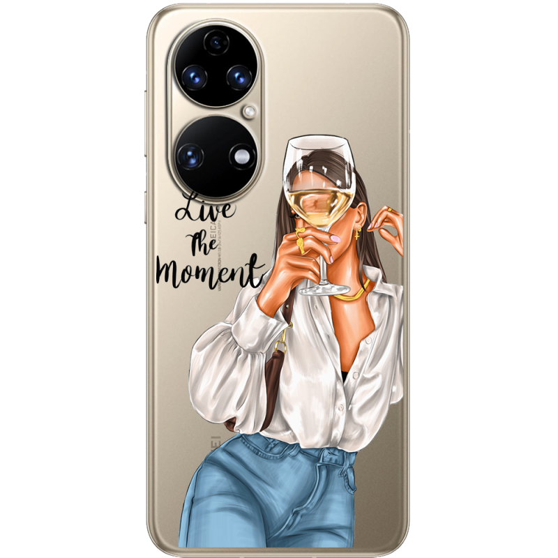 Прозорий чохол BoxFace Huawei P50 Live The Moment