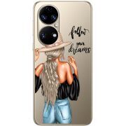 Прозорий чохол BoxFace Huawei P50 Follow Your Dreams