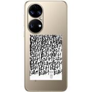 Прозорий чохол BoxFace Huawei P50 Blah Blah