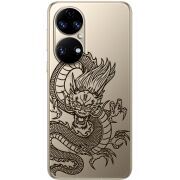 Прозорий чохол BoxFace Huawei P50 Chinese Dragon