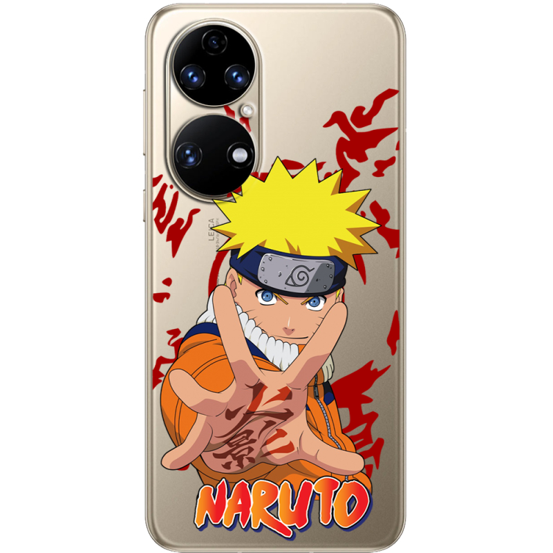 Прозорий чохол BoxFace Huawei P50 Naruto