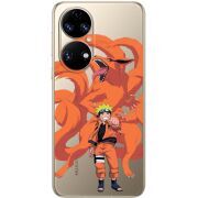 Прозорий чохол BoxFace Huawei P50 Naruto and Kurama
