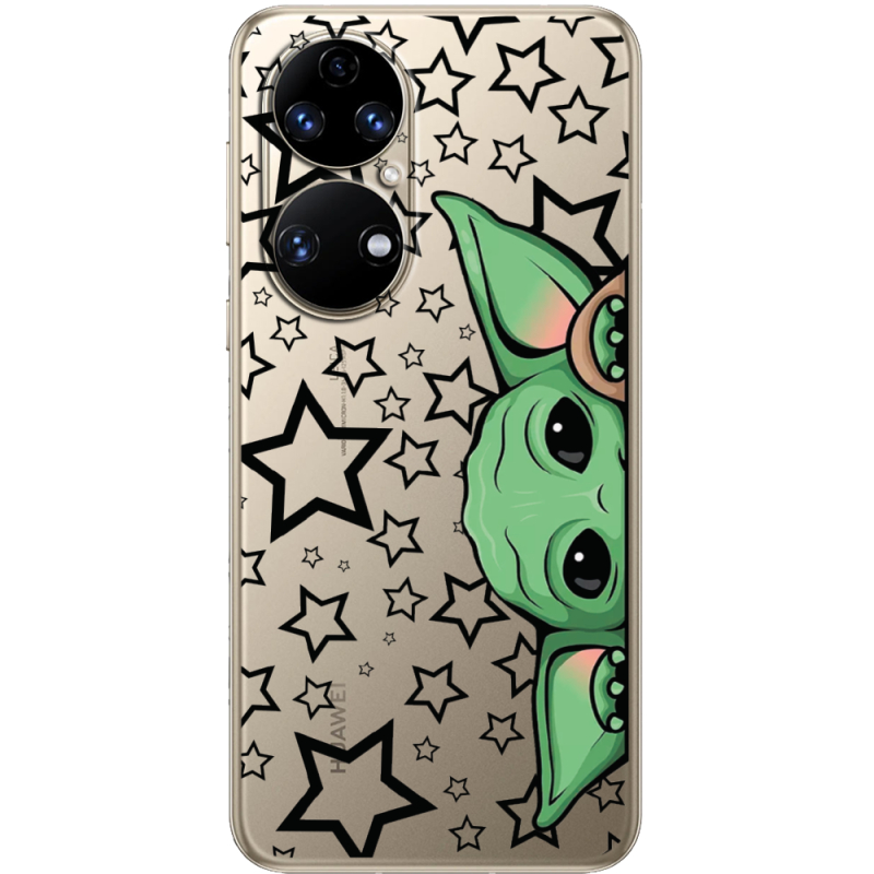 Прозорий чохол BoxFace Huawei P50 Baby Yoda