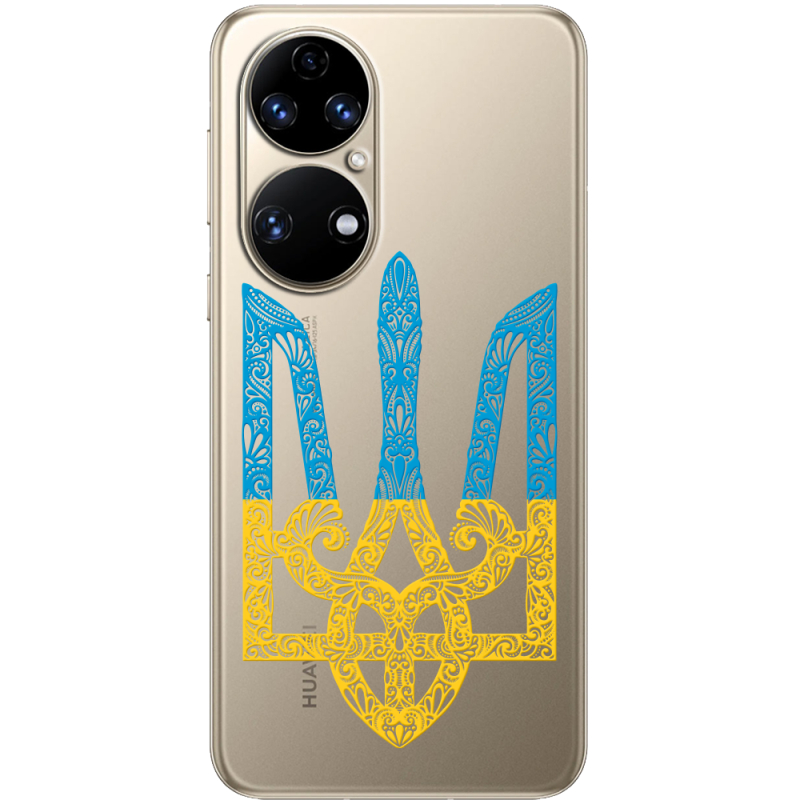 Прозорий чохол BoxFace Huawei P50 Gold Trident