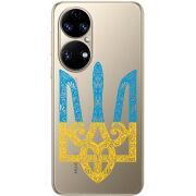 Прозорий чохол BoxFace Huawei P50 Gold Trident