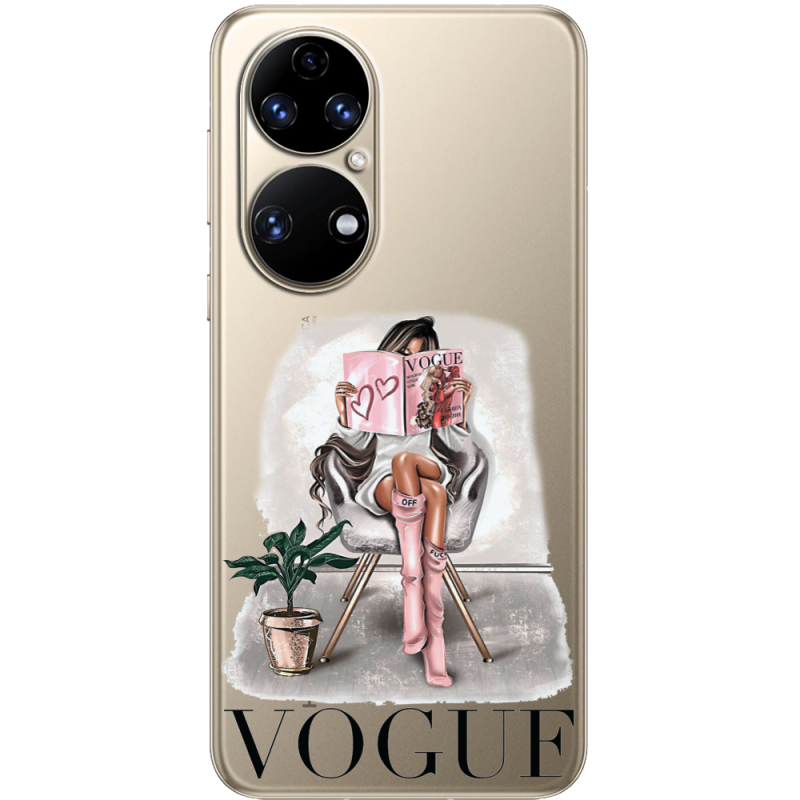 Прозорий чохол BoxFace Huawei P50 VOGUE