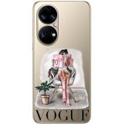 Прозорий чохол BoxFace Huawei P50 VOGUE