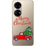 Прозорий чохол BoxFace Huawei P50 Holiday Car