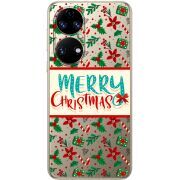 Прозорий чохол BoxFace Huawei P50 Vintage Christmas Pattern