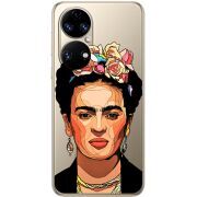Прозорий чохол BoxFace Huawei P50 Фрида Кало