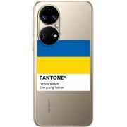 Прозорий чохол BoxFace Huawei P50 Pantone вільний синій