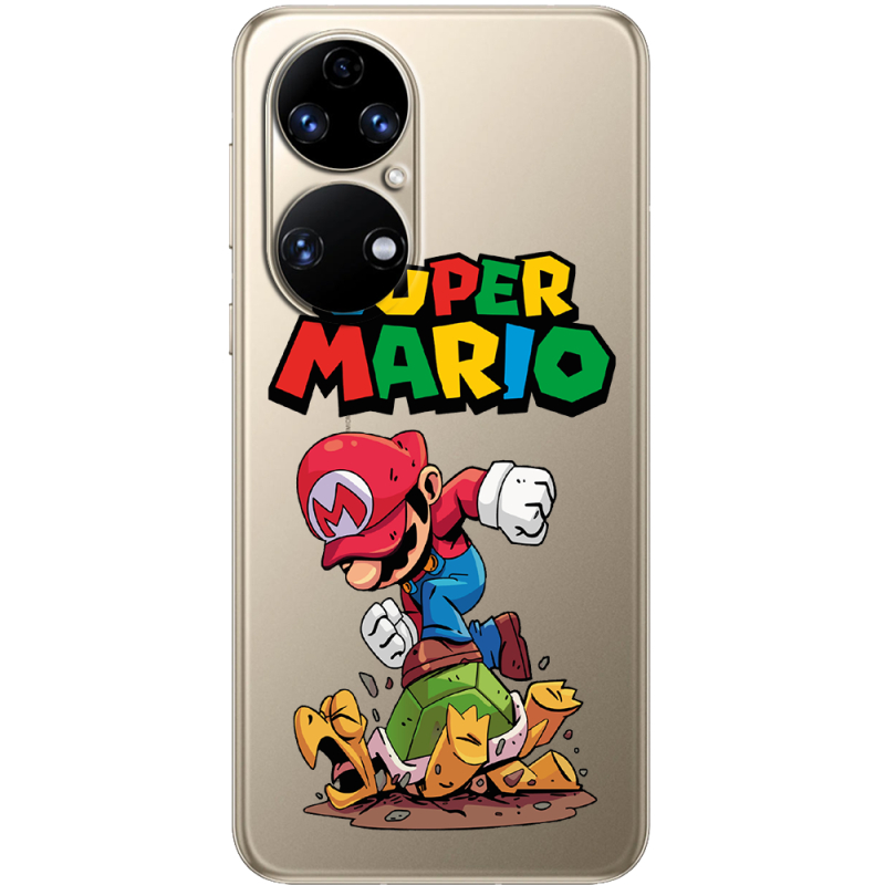 Прозорий чохол BoxFace Huawei P50 Super Mario